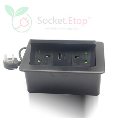 Amortizējoša uznirstoša galda ligzda ar ātru uzlādi